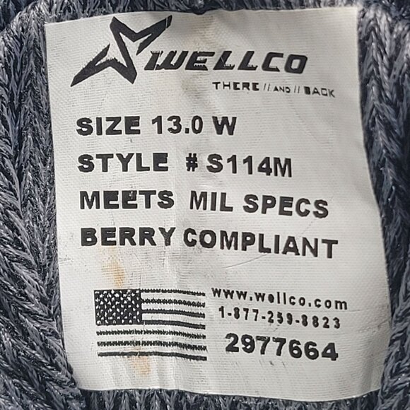 Wellco Men's Green Combat Military Boots 2977664 US Size 13W - Picture 12 of 12